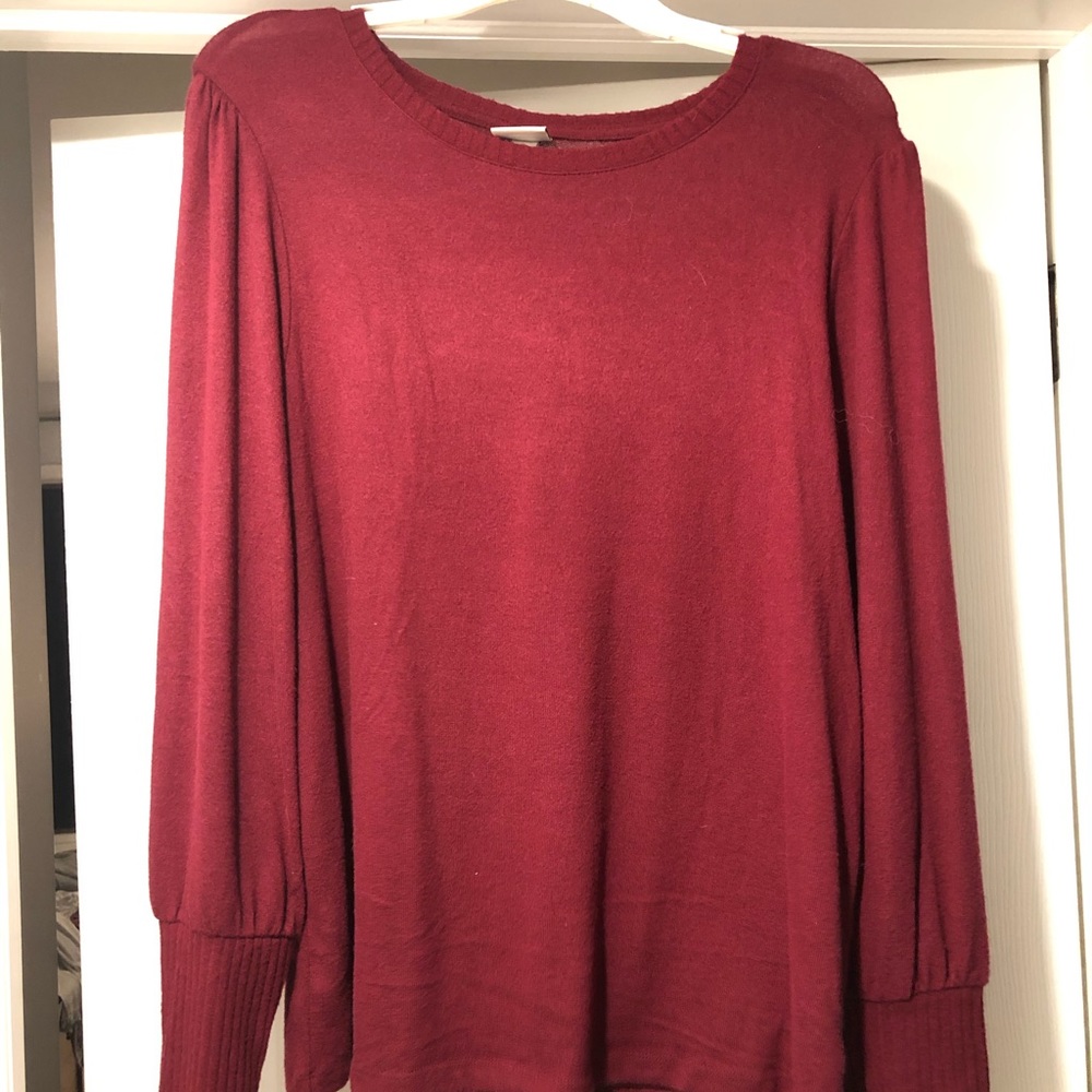 Cranberry soft sweater shirt